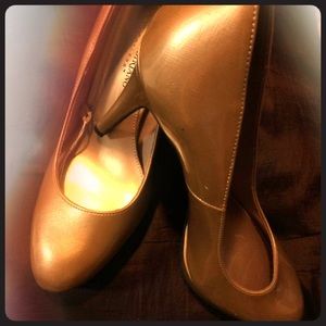 Gold heels size 8